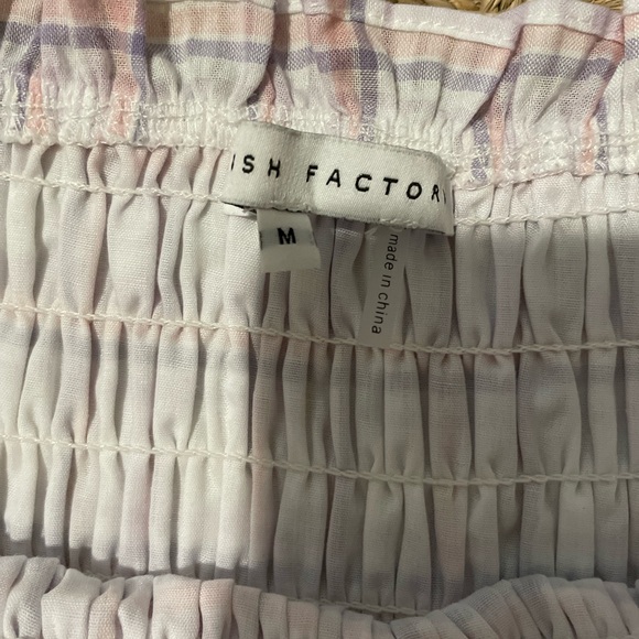 English Factory purple plaid maxi dress. Size Medium. - Picture 2 of 3